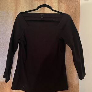 J. Crew boatneck top black size XL
